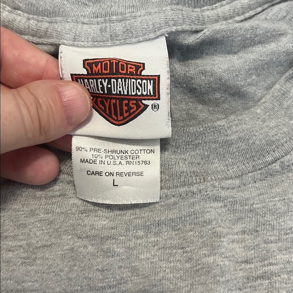 Harley Davidson Long Sleeve Graphic TShirt Size Large - Picture 3 of 7